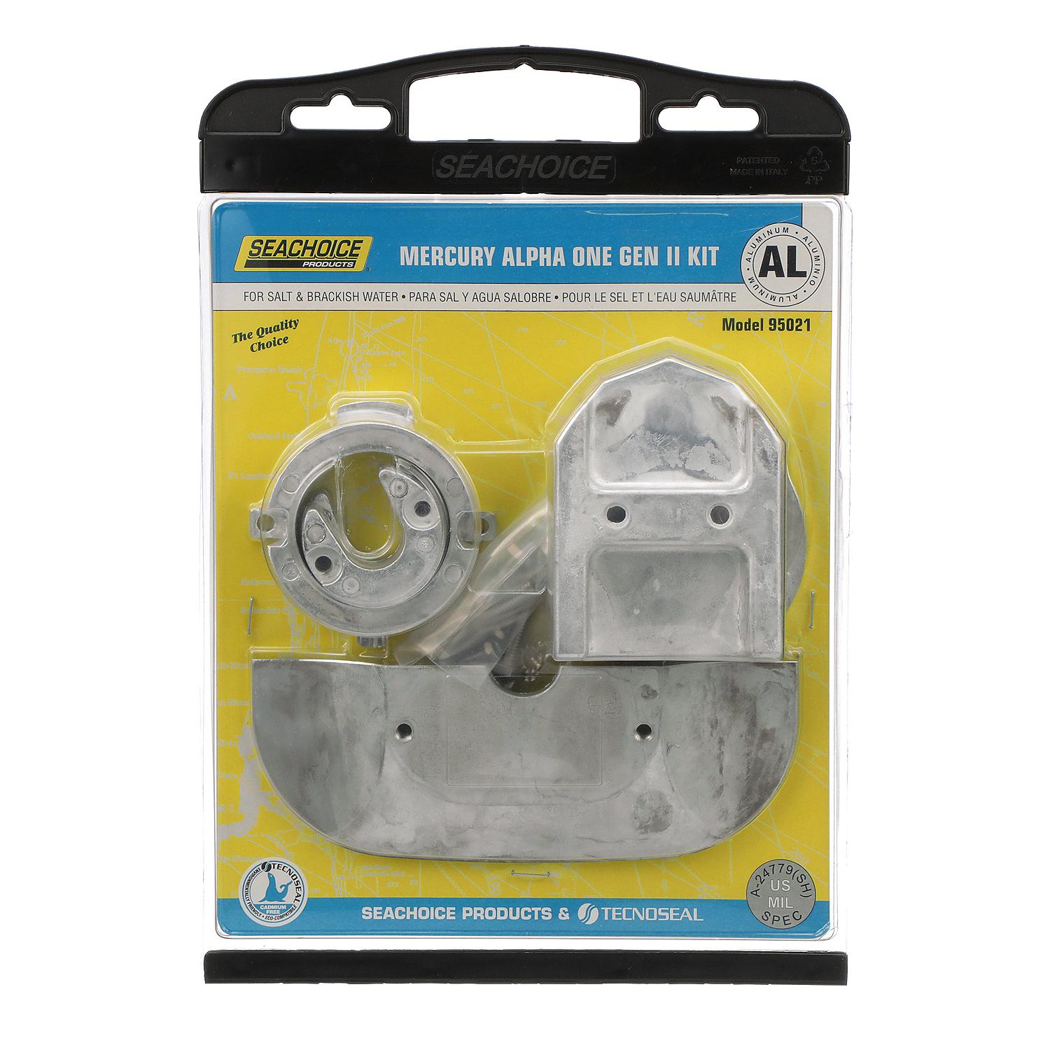 Seachoice 50-95021 Aluminum Anode Kit For Mercury Alpha I Gen 2