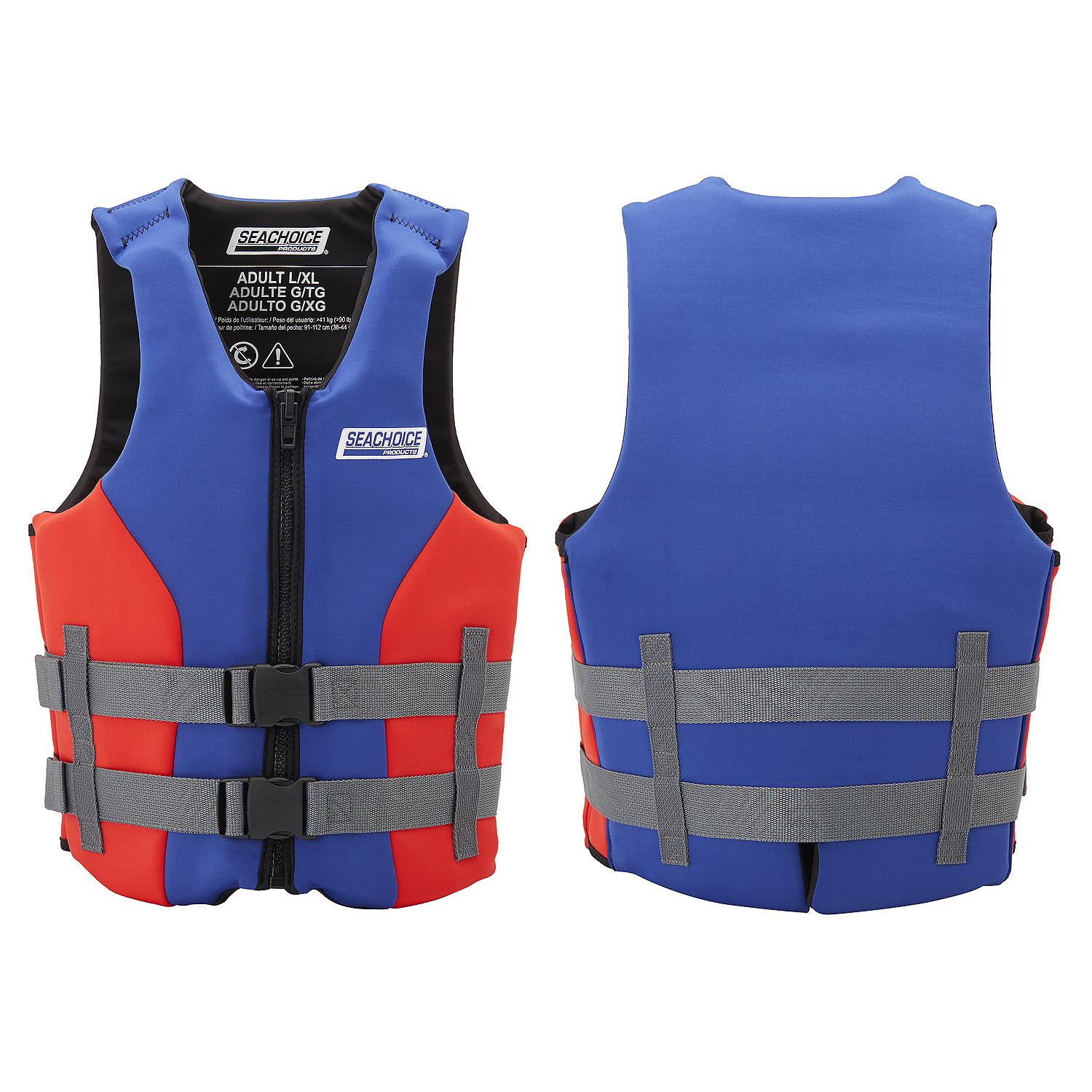 Seachoice 99501 Adult Dual Sized Evoprene Vest Blue, L/XL
