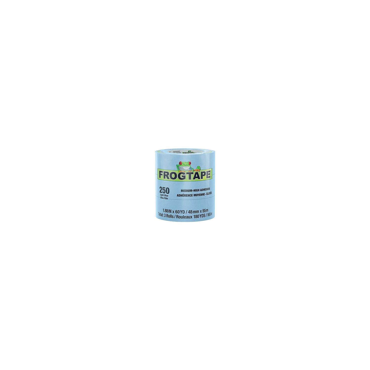 Shurtape 105329 Frogtape 250 Blue Performance Grade Masking Tape, 2" x 180', Blue