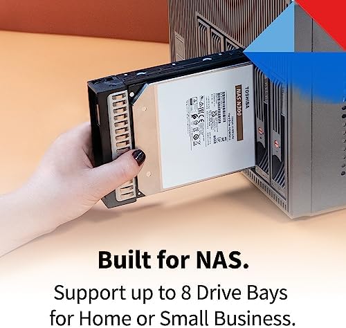 Toshiba N300 16TB NAS 3.5-Inch Internal Hard Drive - CMR SATA 6 GB/s 7200 RPM 512 MB Cache - HDWG51GXZSTA|B0CYR2ZZCX