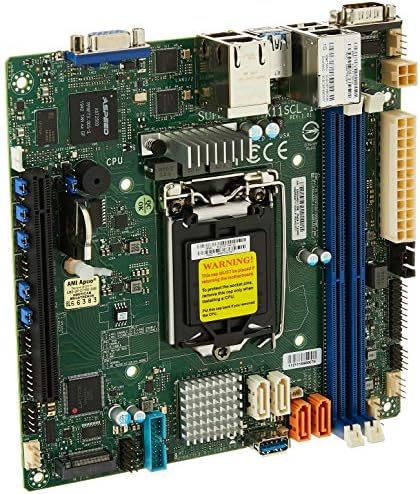 Supermicro MBD-X11SCL-IF-O X11SCL-IF - Motherboard - Mini ITX - LGA1151 Socket - C242 - USB 3.1 Gen 1-2 x Gigabit LAN - onboard Graphics|B07NSLBGG1