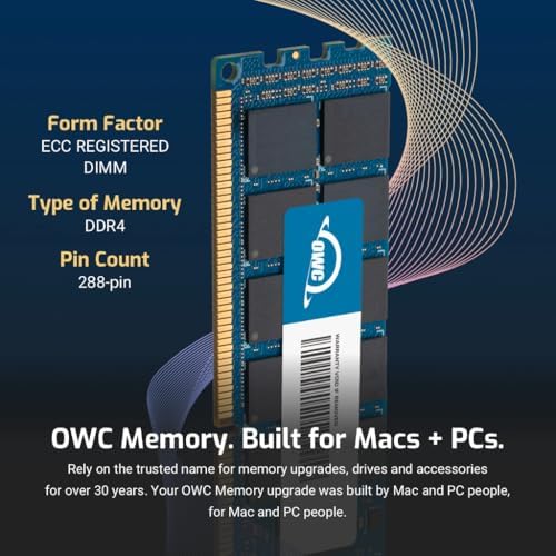 OWC 64GB DDR4 3200MHz PC4-25600 CL22 1.2V 288pin Server ECC Registered RDIMM Memory RAM Compatible with Dell EMC PowerEdge C6520 C6525 MX750c R650 R650xs