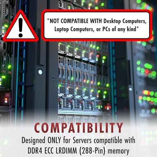 A-Tech 64GB Kit (2x32GB) DDR4 2400MHz PC4-19200 ECC LRDIMM 4Rx4 Quad Rank 1.2V Load Reduced DIMM 288-Pin Server RAM Memory Upgrade Modules (A-Tech Enterprise Series)|B0BPN3X471