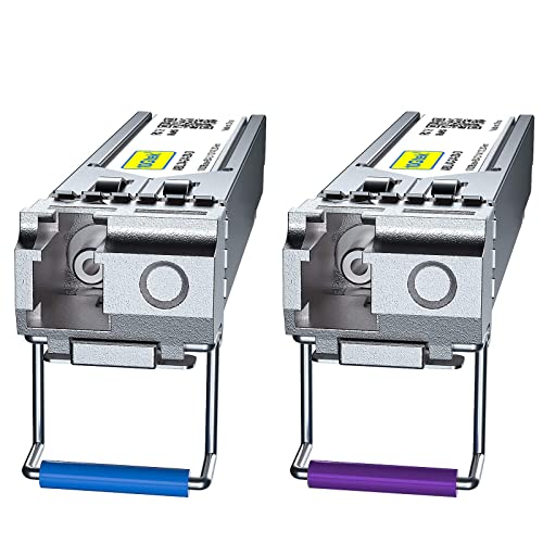 10Gtek 𝟭𝟬/𝟭𝟬𝟬/𝟭𝟬𝟬𝟬𝗕𝗮𝘀𝗲-𝗧 𝗖𝗼𝗽𝗽𝗲𝗿 𝗦𝗙𝗣, Auto-Negotiation SFP to RJ45 Mini-GBIC Transceiver or Cisco GLC-T(10/100/1000)/SFP-GE-T(10/100/1000) Pack of 2|B09NNMP934