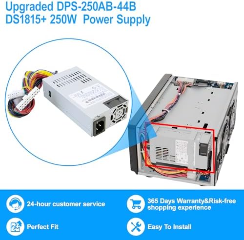 Upgraded DPS-250AB-44B DS1815+ 250W Power Supply Compatible with Synology DS1815+ DS1812+ DS1513+ DS1512+ DS1010+ RS814 +RS815 DS2015xs DS1511+ DS1813+ DS1515+ QNAP TS531 DPS-250AB-44B Power Supply|B0FH4QYHPQ