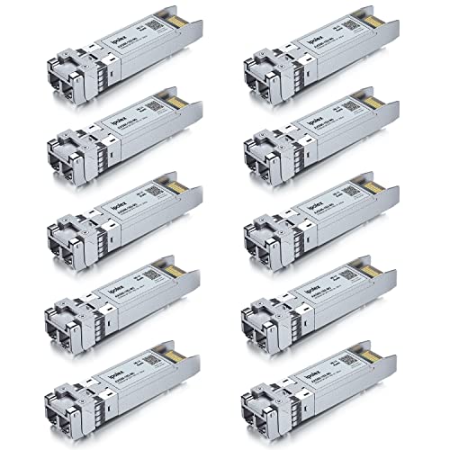 ipolex SFP+ 10GBase LR Singlemode Module, 10G SFP LC 1310nm Fiber Optic Transceiver for Cisco SFP-10G-LR, Ubiquiti UniFi UF-SM-10G, Meraki MA-SFP-10GB-LR, Netgear AXM762, Mikrotik and More, up to 10KM|B01EN33WYK