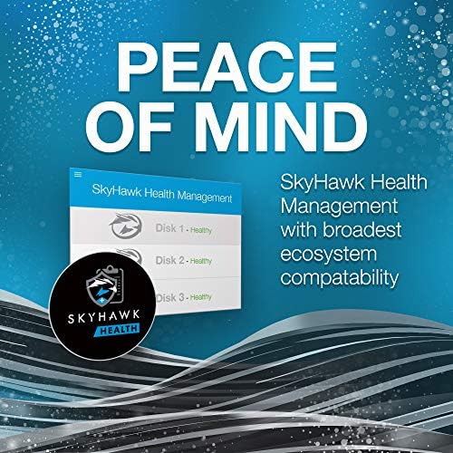Seagate Skyhawk AI 16TB Video Internal Hard Drive HDD – 3.5 Inch SATA 6Gb/s 512MB Cache for DVR NVR Security Camera System with Drive Health Management and in-House Rescue Services (ST16000VE004)|B0DG3JB7G5