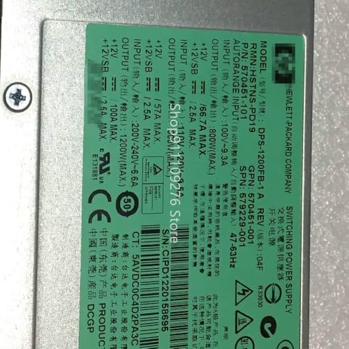 1200W Server Power Supply for DL580 G7 Server Power Supply DPS-1200FB-1 A HSTNS-PD19 570451-001 570451-101