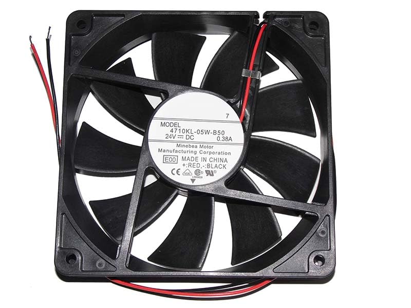 120MM 4710KL-05W-B50 E00 EBMPAPST 24V 0.38A 2Wire 12CM Inverter Fan 120x120x25mm
