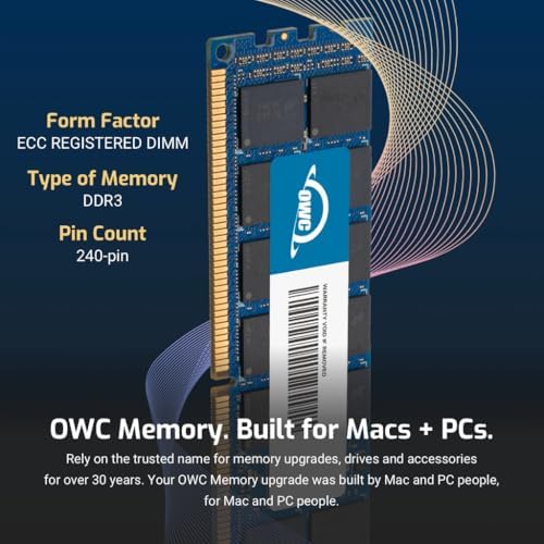 OWC 64GB (2x32GB) DDR3 1333 PC3-10600 CL9 4Rx4 240-pin 1.5V ECC Registered RDIMM Memory RAM Compatible with HP ProLiant BL460c G7 BL490c G7 BL620c Gen7 BL680c Gen7 BL685c Gen7|B0CJMQWDF6