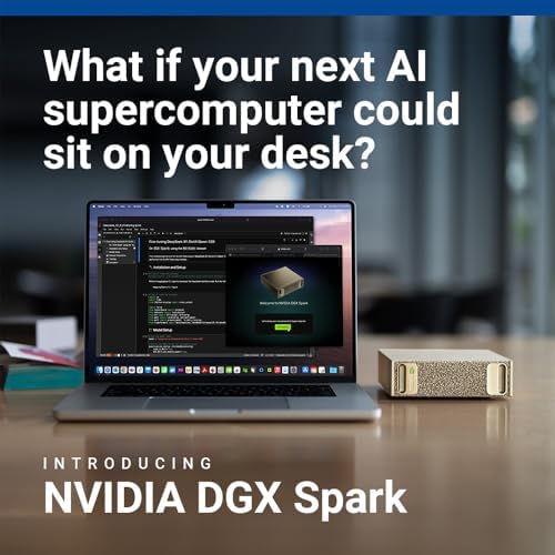DGX Spark - NVIDIA GB10 Grace Blackwell Superchip, 128 GB LPDDR5x, ARM Processor, 4 TB NVME M.2 SSD Storage|B0GFY25JCR