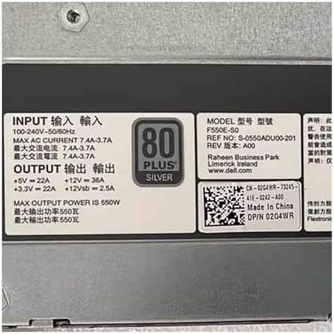 T420 550W Server Power Supply, DPS-550PB A 96R8Y DH550E-S1