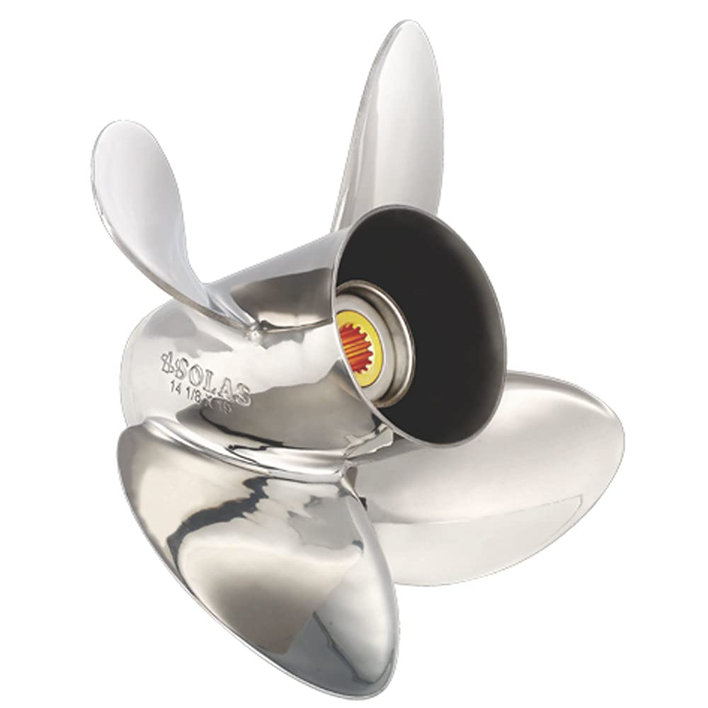 Solas Propeller 9553-140-21 Solas Rubex HR4 SS Interchangeable Hub 4- Blade, Propeller, RH 14 x 21