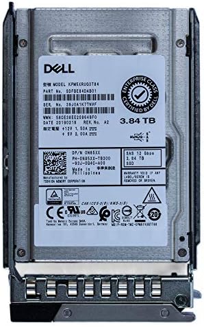 Dell PowerEdge 14G 3.84TB 2.5-inch SAS 12Gbps Hotplug SSD KPM5XRUG3T84 N85XX|B081SHHKMN