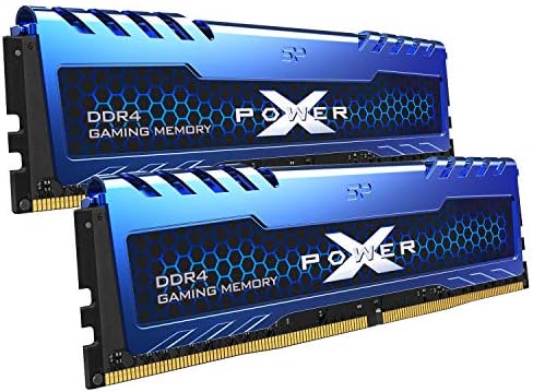 Silicon Power Value Gaming DDR4 RAM 32GB (2x16GB 3200MHz (PC4 25600 288-pin CL16 1.35V UDIMM Desktop Memory Module with Heatsink Grey SU032GXLZU320BDAJ7