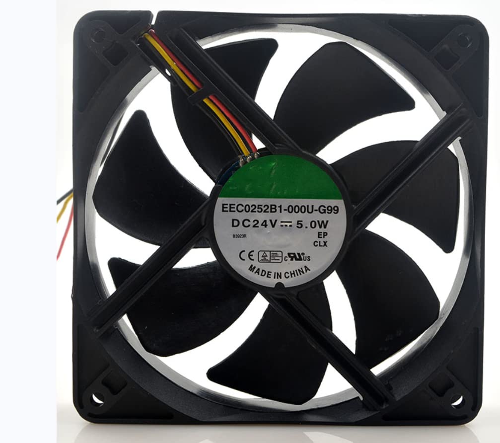 EEC0252B1-000U-G99 Fan, for 120X120X25MM 24V 5W 12025 3-Wire Cooling Fan