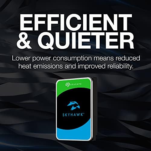 Seagate Skyhawk 8TB Video Internal Hard Drive HDD – 3.5 Inch SATA 6Gb/s 256MB Cache for DVR NVR Security Camera System with Data Rescue Services (ST8000VX010)|B0BLT41GSM