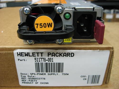 HP PROLIANT DL380 / ML370 G6 750 WATT 750W POWER SUPPLY 506822-101 511778-001