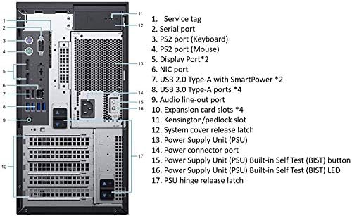 Dell PowerEdge T40 Server, BTX Intel Xeon E-2224G 3.5GHz, 8GB 2666MT/s DDR4, 1TB 7.2K RPM SATA, Windows Server License is not Included|B081RCM9F6