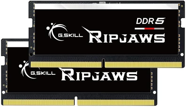 G.SKILL Ripjaws DDR5 SO-DIMM Series DDR5 RAM 16GB (1x16GB) 4800MT/s CL34-34-34-76 1.10V Unbuffered Non-ECC Notebook/Laptop Memory SO-DIMM (F5-4800S3434A16GA1-RS)|B0B1GYJV3B