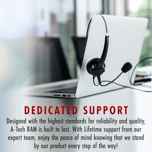 A-Tech 64GB Kit (2x32GB DDR4 2400MHz PC4-19200 ECC RDIMM 2Rx4 Dual Rank 1.2V ECC Registered DIMM 288-Pin Server & Workstation RAM Memory Upgrade Modules (A-Tech Enterprise Series