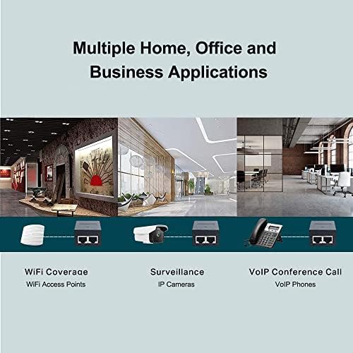 Gigabit POE+ Injector, 802.3AT, 30W 48V PoE Adapter Compatible with UBIQUITI U-POE-at, U-POE-AF, U6 AP U6-LR, U6-LITE & U6-PRO, TRENDnet TPE-115GI, TP-Link TL-PoE160S|B0DBKNKGCK