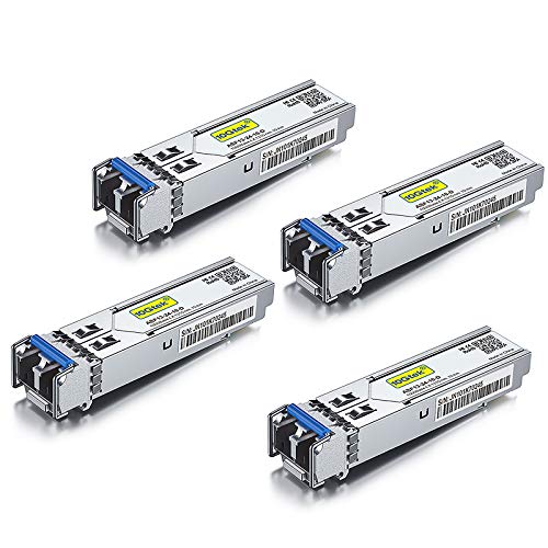 10Gtek 1.25G SFP Transceiver 1000Base-LX, 1310nm SMF SingleMode Fiber Optic Module, up to 10 km, for Cisco GLC-LH-SMD, Meraki MA-SFP-1GB-LX10, Ubiquiti UniFi, Fortinet, Mikrotik, TP-Link, Pack of 2|B08BP6MX14
