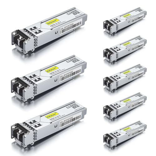 10Gtek 𝟭𝟬/𝟭𝟬𝟬/𝟭𝟬𝟬𝟬𝗕𝗮𝘀𝗲-𝗧 𝗖𝗼𝗽𝗽𝗲𝗿 𝗦𝗙𝗣, Auto-Negotiation SFP to RJ45 Mini-GBIC Transceiver or Cisco GLC-T(10/100/1000)/SFP-GE-T(10/100/1000) Pack of 2|B09NNMP934