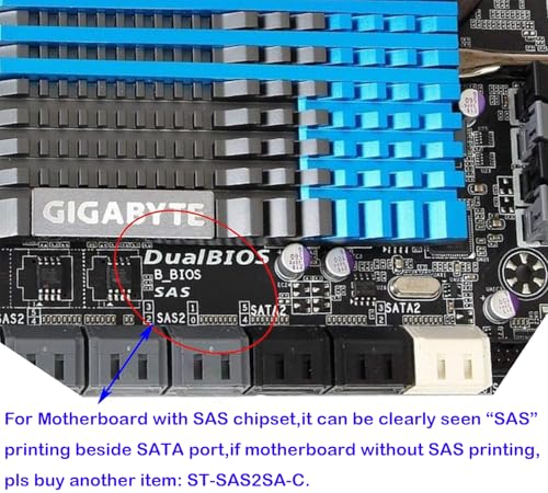 Sintech SAS to SATA Card,SFF-8482 29Pin HDD to Normal Motherboard 22Pin SATA Converter Adapter（Motherboard Not Required SAS Hybrid Controller,Can Work with USB SATA Cable）|B0DY4VWNKF