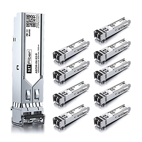 H!Fiber.com 4 Pack 10Gb SFP+ RJ45 Module, 10Gbase-T Ethernet SFP+ Copper Transceiver Support 10G/5G/2.5G/1.25G, Compatible with Cisco SFP-10G-T-S, Ubiquiti UF-RJ45-10G, UniFi, TP-Link, MikroTik, 30m|B0DN6TBR6L