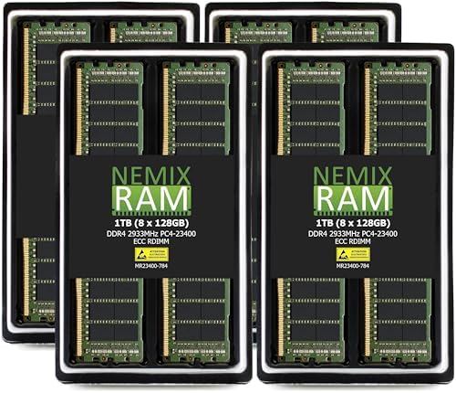 NEMIX RAM 16GB (2X8GB DDR4 2933MHZ PC4-23400 1Rx8 1.2V CL21 288-PIN ECC RDIMM KIT Registered Server Memory Compatible with Dell PowerEdge R550 Rack Server