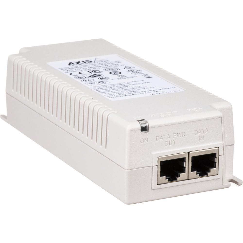 Axis Communications 5900-334 T8134 Midspan, PoE Injector, 60W, White