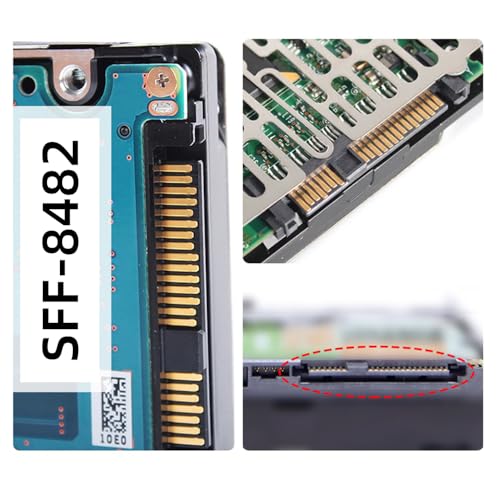 NFHK SFF-8482 SAS 29Pin to 7+15 22Pin SATA Hard Disk Drive Raid Adapter with Chipset and Power Port|B0F66LWYJW