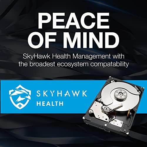 Seagate Skyhawk 8TB Video Internal Hard Drive HDD – 3.5 Inch SATA 6Gb/s 256MB Cache for DVR NVR Security Camera System with Data Rescue Services (ST8000VX010)|B0BLT41GSM