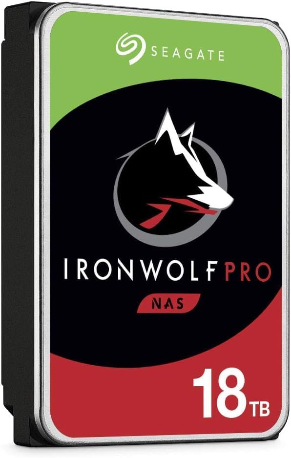 Seagate (Recertified IronWolf Pro 16TB NAS Internal Hard Drive HDD – CMR 3.5 Inch SATA 6Gb/s 7200 RPM 256MB Cache for RAID Network Attached Storage (ST16000NE000