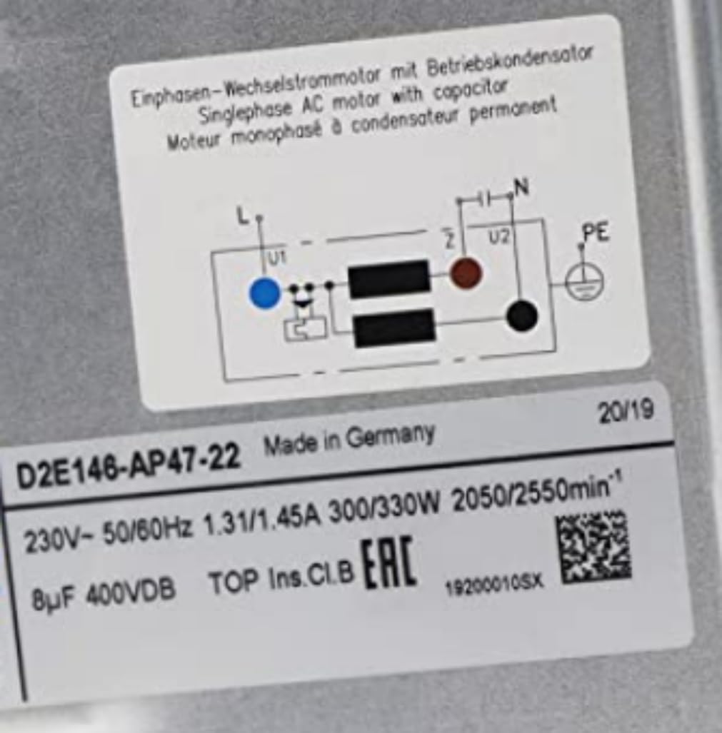 D2E146-AP47-22 230V 1.31/1.45A 300/330W 2050/2550RPM Inverter Cooling Fan