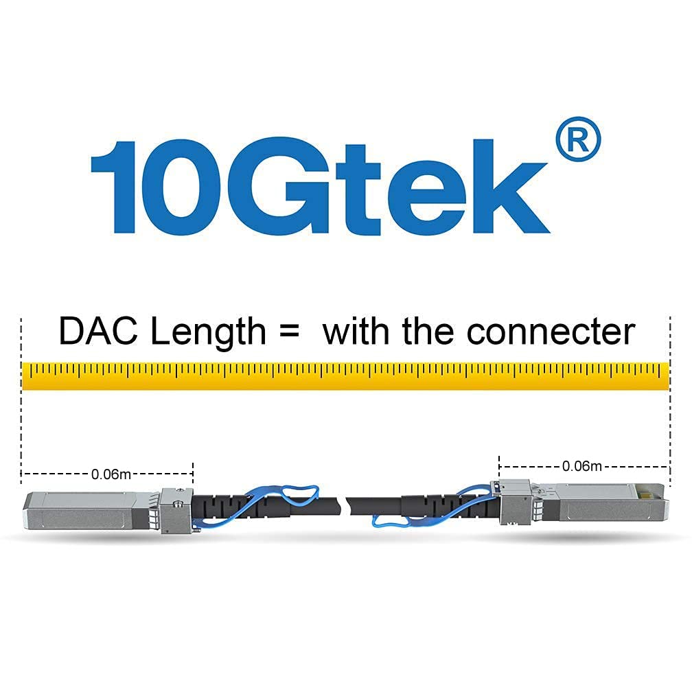 10Gtek SFP+ DAC Twinax Cable, Passive, Compatible with HP ProCurve J9283B, HP Aruba J9283D 3 Meter(10ft)