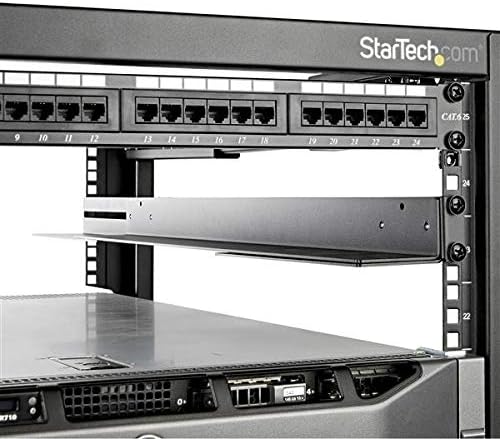 StarTech.com 1U 19 inch Server Rack Rails - 24-36 inch Adjustable Depth - Universal 4 Post Rack Mount Rails - Network Equipment/Server/UPS Mounting Rail Kit HPE ProLiant Dell PowerEdge (UNIRAILS1UB)|B083N35SCZ