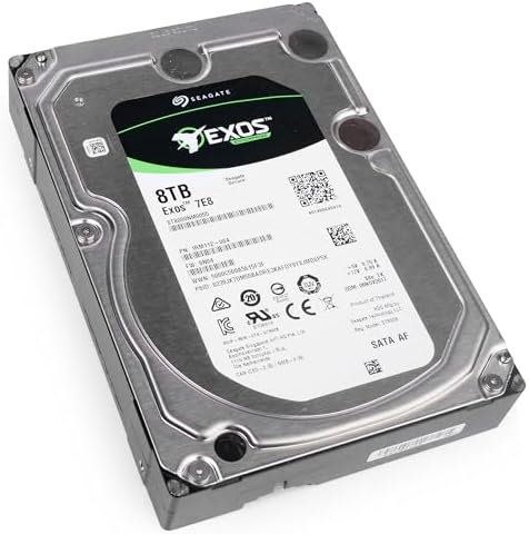 Seagate Exos 7E8 8TB 512e SATA 256MB Cache 3.5-Inch Enterprise Hard Drive (ST8000NM0055 (Renewed