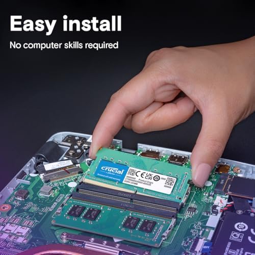 Crucial 8GB DDR4 RAM 3200MHz (PC4-25600), Downclockable to 2933/2666MHz Laptop Memory, SODIMM 260-Pin CL22, Compatible with 13th Gen Intel Core and AMD Ryzen 7000 - CT8G4SFRA32A|B08C4Z69LN