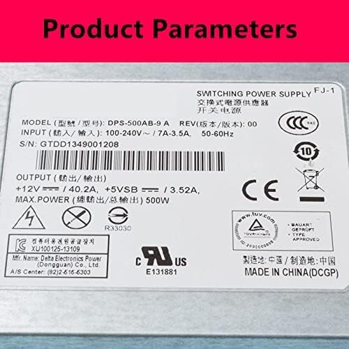 PSU for 500W Power Supply DPS-500AB-9 A DPS-500AB-9 D DPS-500AB-9 E