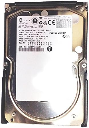 146GB SCSI Fujitsu HP 10K RPM U320 80pin Oem MAW3147NC