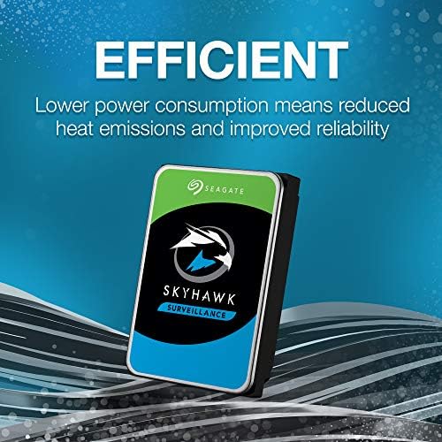 Seagate Skyhawk AI 16TB Video Internal Hard Drive HDD – 3.5 Inch SATA 6Gb/s 512MB Cache for DVR NVR Security Camera System with Drive Health Management and in-House Rescue Services (ST16000VE004)|B0DG3JB7G5