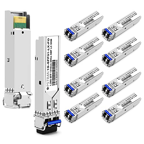 1000BASE-SX SFP Optical Transceiver Module Compatible with HPE Aruba J4858D J4858DCM JL745A Q8N53A ProCurve J4858C J4858B J4858A 850nm 550m DDM Duplex LC MMF 10pcs/Pack|B09MTS8WKP