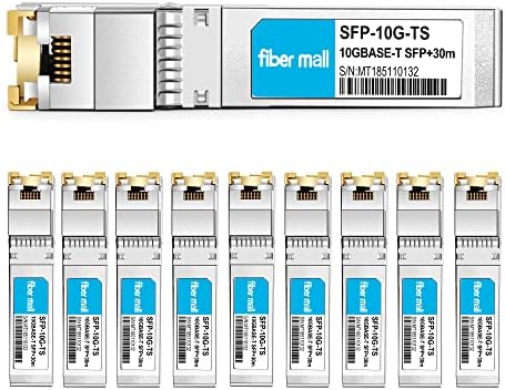 10G SFP+ RJ45 80m for Dell Force10 SFP-10G-T-80 GP-10GSFP-T80 10GBASE-T SFP+ 80m RJ45 Cat6a/7 Mini-GBIC 10gb Copper R-J45 Transceiver Module|B0B18FVQ1T