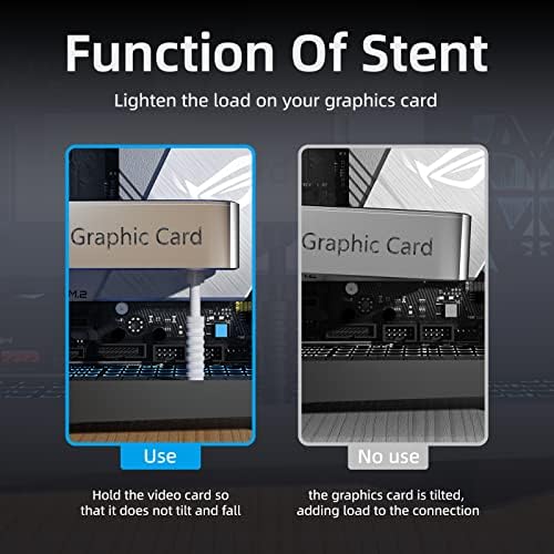 GPU Support Bracket, 2.75-4.52Inch GPU Sag Bracket with Non-Slip Sheet, GPU Holder for Prevent Graphics Card Sag (Black)|B0B2WCTGFV