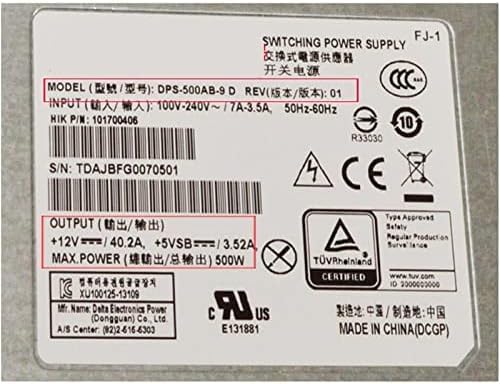 PSU for 500W Power Supply DPS-500AB-9 A DPS-500AB-9 D DPS-500AB-9 E
