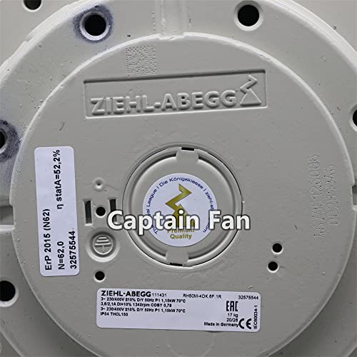 RH50M-4DK.6F.1R Ziehl-abegg Fan 230/400VAC 0.45KW Centrifugal Fan