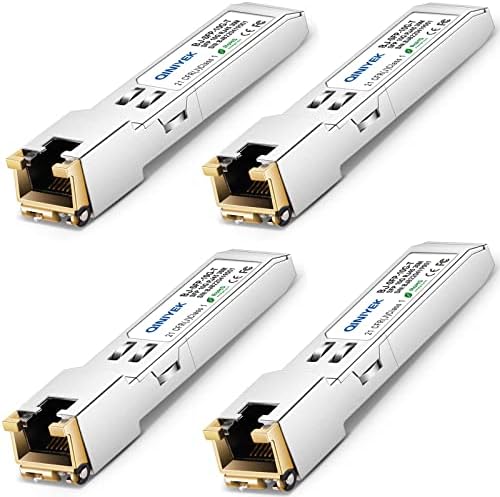 [2 Pack] 1.25/2.5/5/10G SFP+ to RJ45 Transceiver, Copper SFP+ Module, Cat.6a/7, up to 30m, for Cisco SFP-10G-T-S, MikroTik S+RJ10, Ubiquiti UF-RJ45-10G, Netgear AXM765, Netgear, TP-Link, Fortinet|B0BZPD68R7