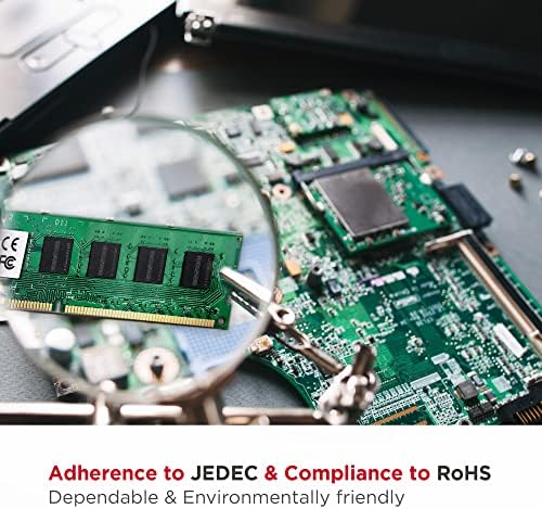 【DDR3 RAM】 GIGASTONE 32GB Kit (4x8GB DDR3/DDR3L 1600MHz (1333MHz PC3-12800 (PC3-10600 CL11 1.35V/1.5V 2Rx8 UDIMM 240 Pin Unbuffered Non ECC High Performance PC Desktop Memory Upgrade